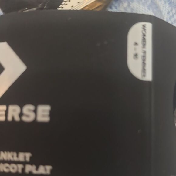 Converse 3-PK Flat Knit Checkered/Solid Anklet - Picture 5 of 5